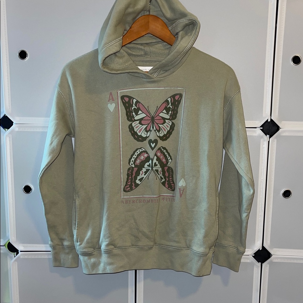 Abercrombie Kids Green Hoodie with graphic